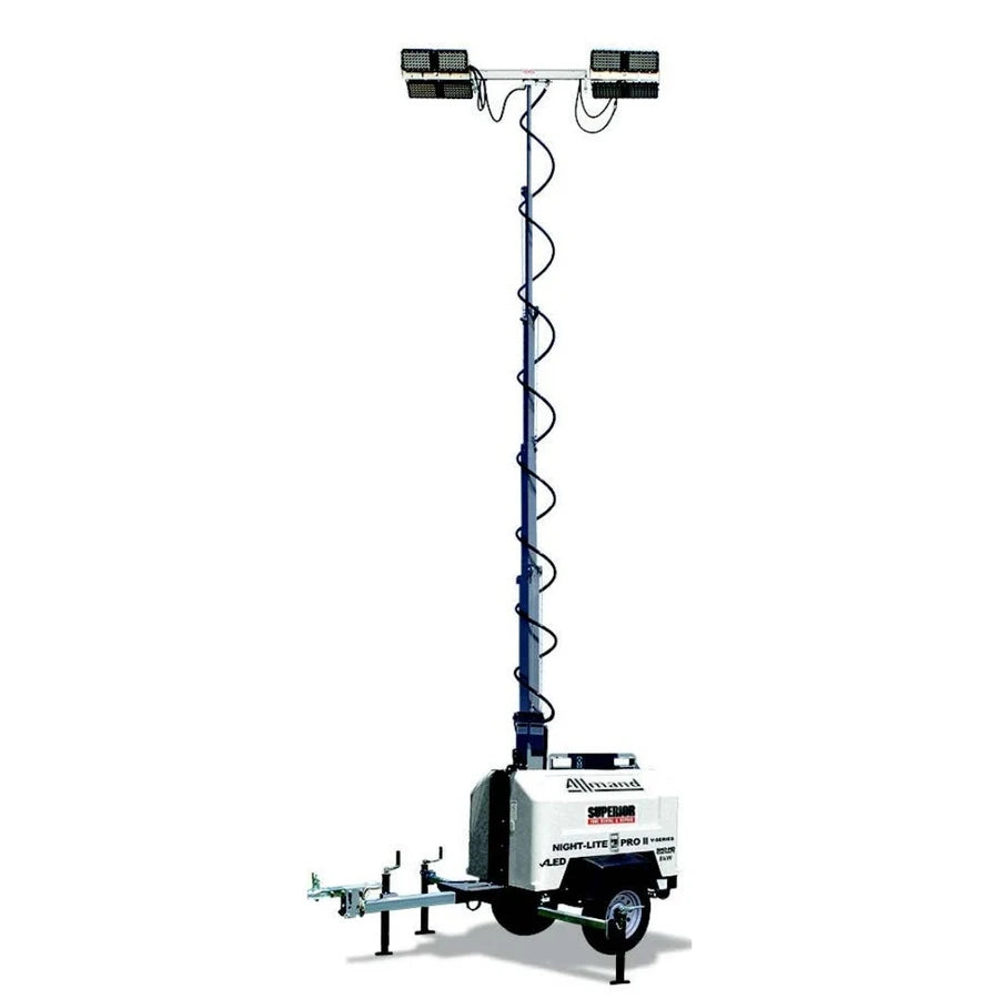 Light tower rental with temporary power support